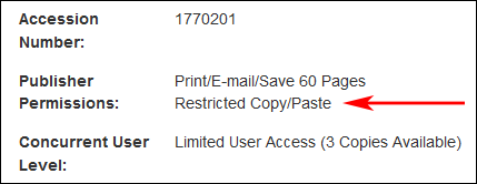 EBSCO eBooks publisher permissions