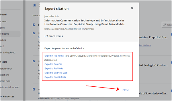 citation tool options