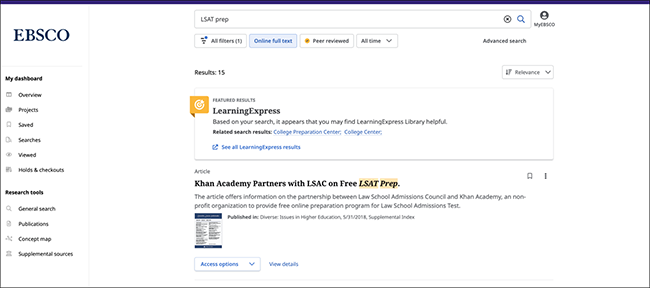 Integración de LearningExpress Library en la nueva interfaz de usuario ...