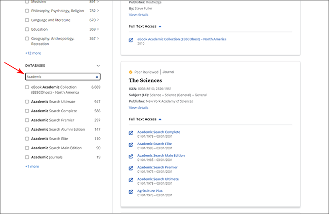 Recherche dans la nouvelle interface de Publication Finder