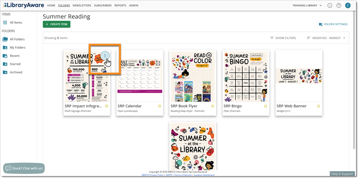 LibraryAware - I want to schedule an e-blast