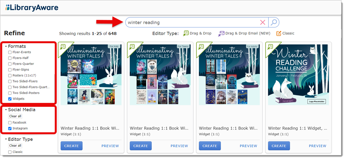LibraryAware – I want to post to social media