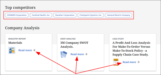 Business Searching Interface - Company Discovery Pages