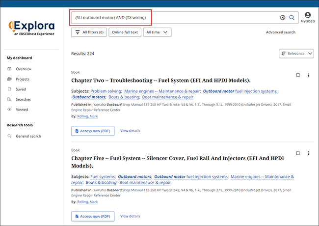 Small Engine Repair Source - Advanced Search
