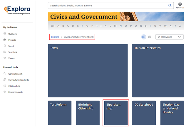 Points of View Reference Source - Browsing by Topic