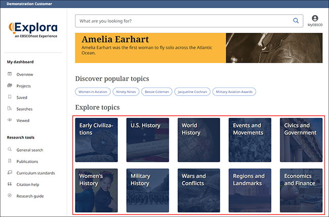 History Reference Source - Browsing by Topic
