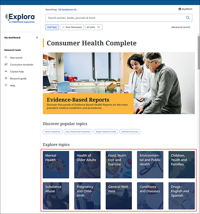 Consumer Health Complete - Browsing by Topic