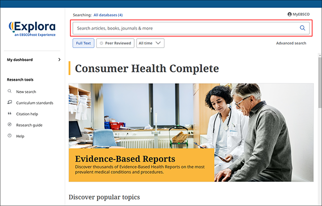 Consumer Health Complete - Basic Search