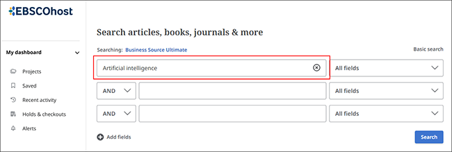 How do I find News articles in Business Source?
