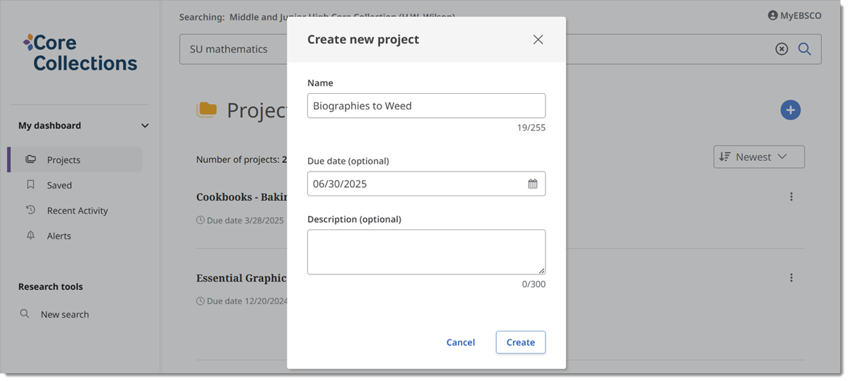 Core Collections - Creating and Using Projects