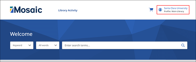 Mosaic - Viewing Your Institution's Profiles
