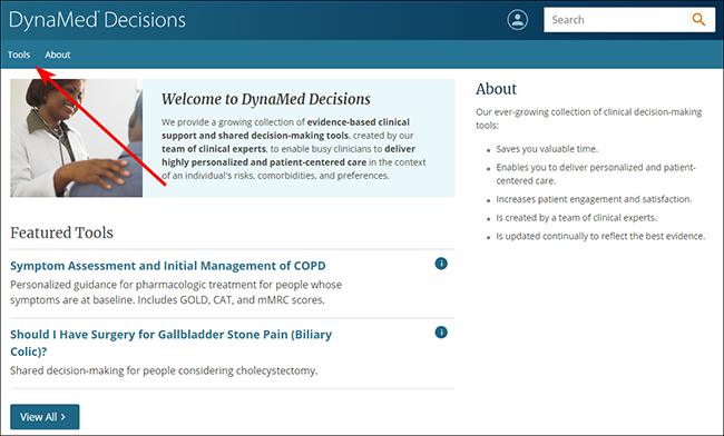 DynaMed Decisions - Using Personalized Clinical Guidance Tools