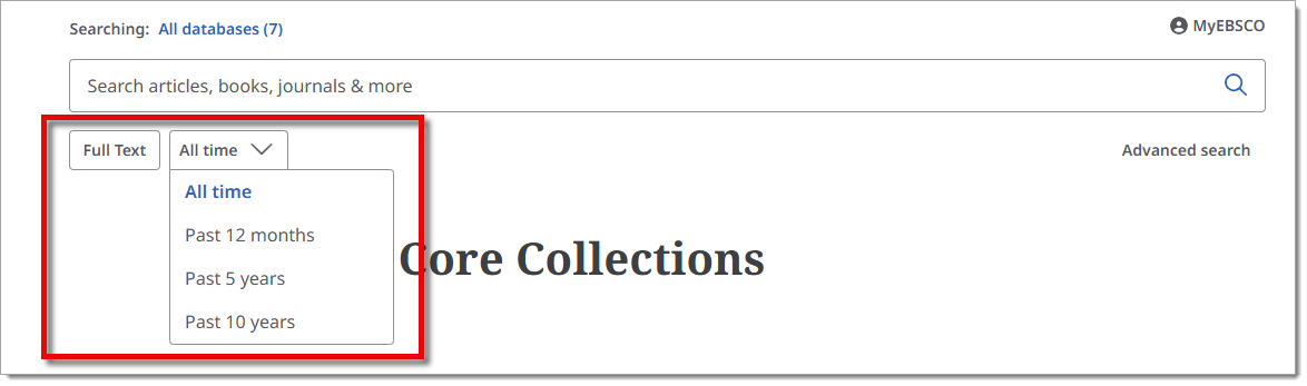 Core Collections - Applying Limiters and Filters to Your Search