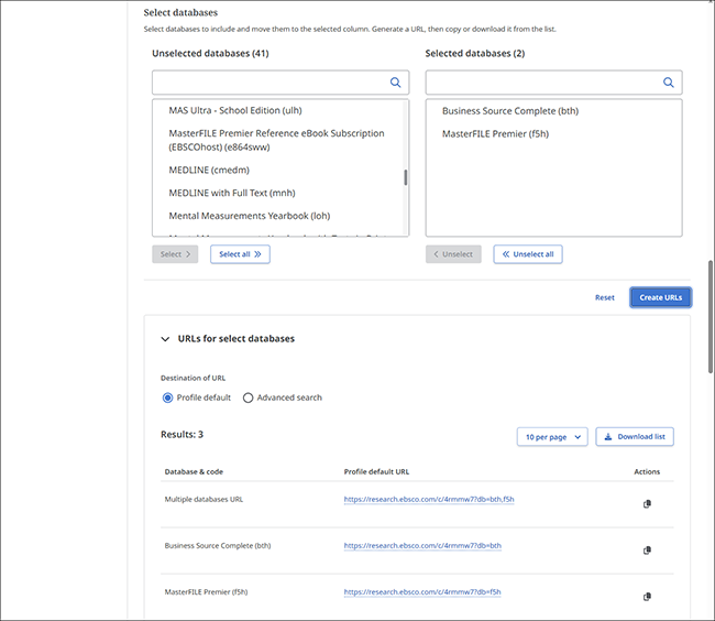 How Do I Create URLs for My Institution's EBSCO Products?