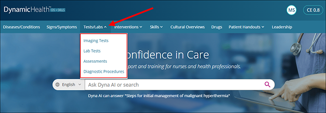 Browsing Dynamic Health Content