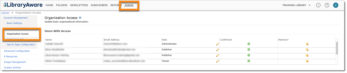 LibraryAware – I want to manage users