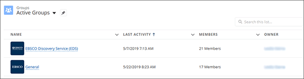 EBSCO Connect Groups Guide de démarrage rapide