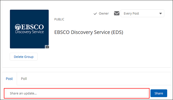 EBSCO Connect Groups Guide de démarrage rapide