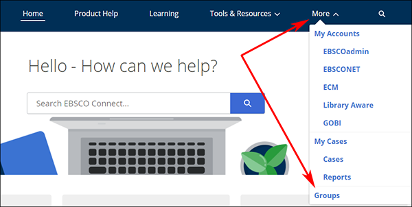 EBSCO Connect Groups Guide de démarrage rapide