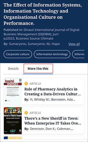 EBSCO Mobile App - Quick Start Guide