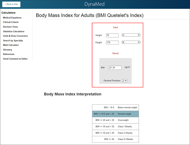Comment utiliser les calculateurs dans DynaMed et DynaMedex